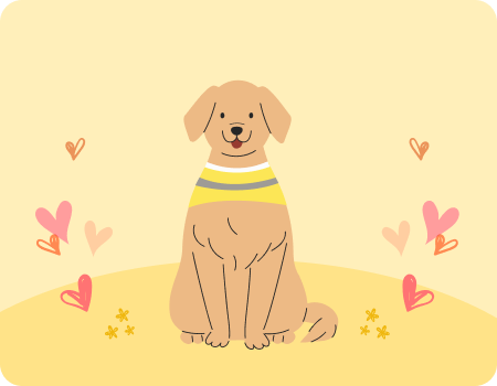 시각장애인의 안내견 동반을 환영합니다